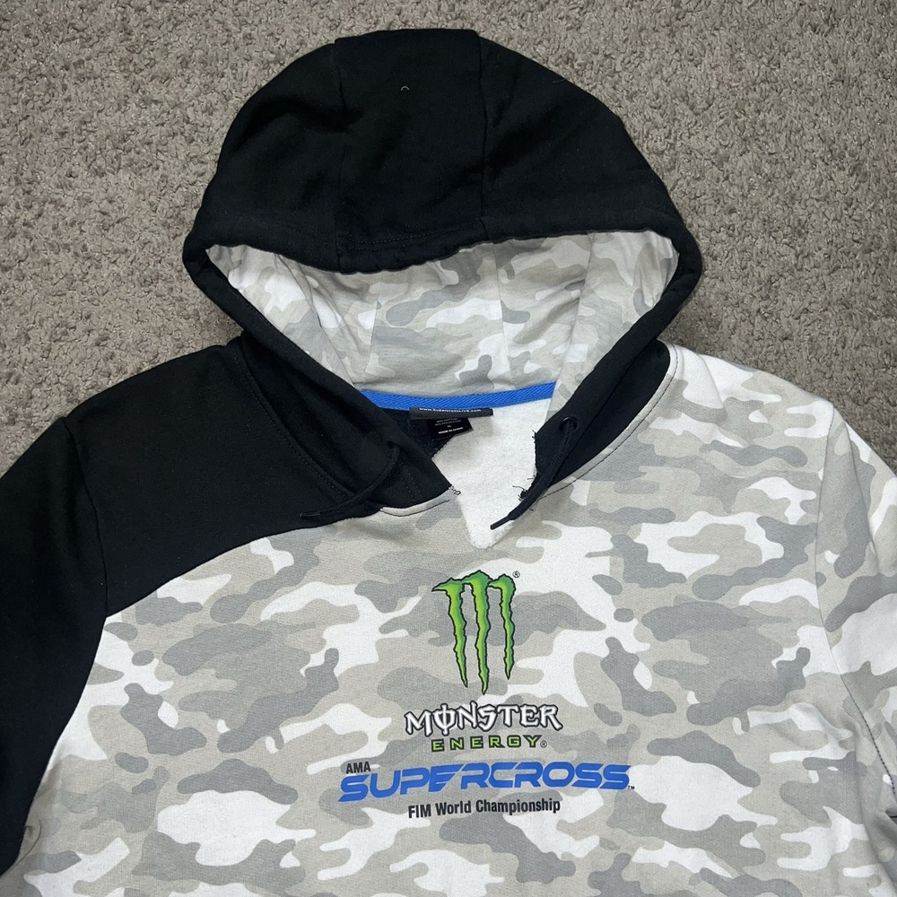 Monster Energy Hoodie Mens XL Sweatshirt AMA Supercross FIM World Championship